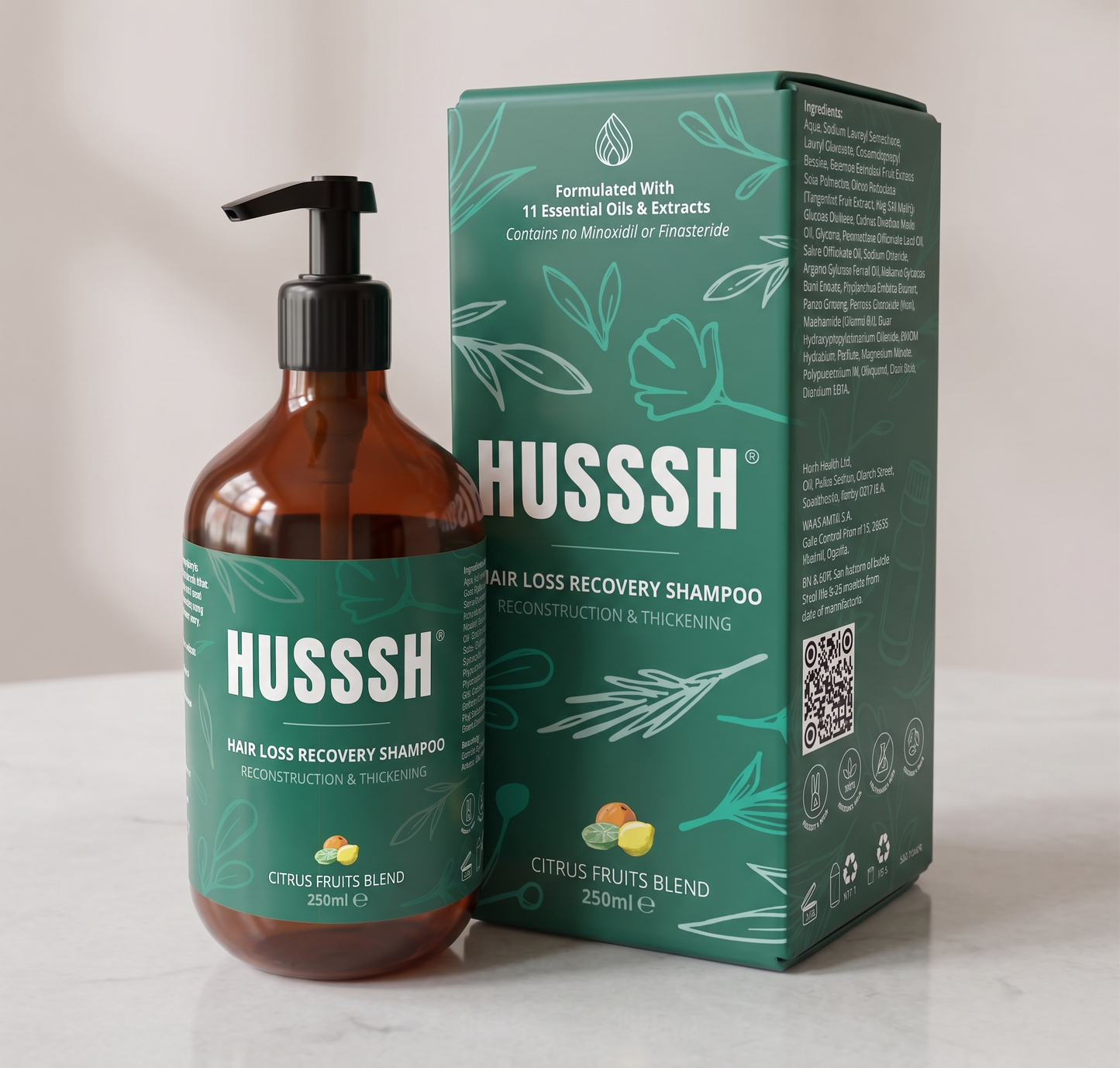 HUSSSH® Hair Recovery Shampoo for Reconstruction and Thickening