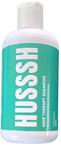 husssh shampoo bottle 